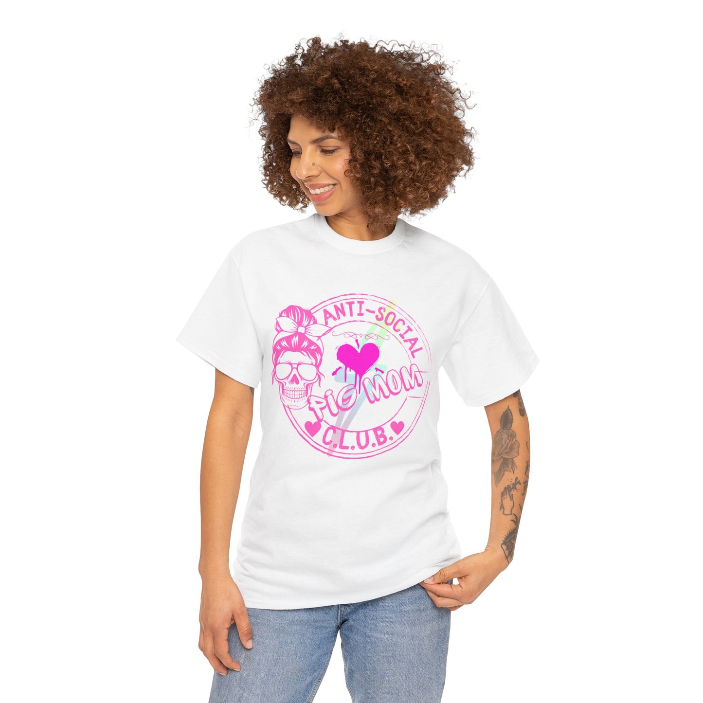 Anti Social Pig Mom Club TShirt