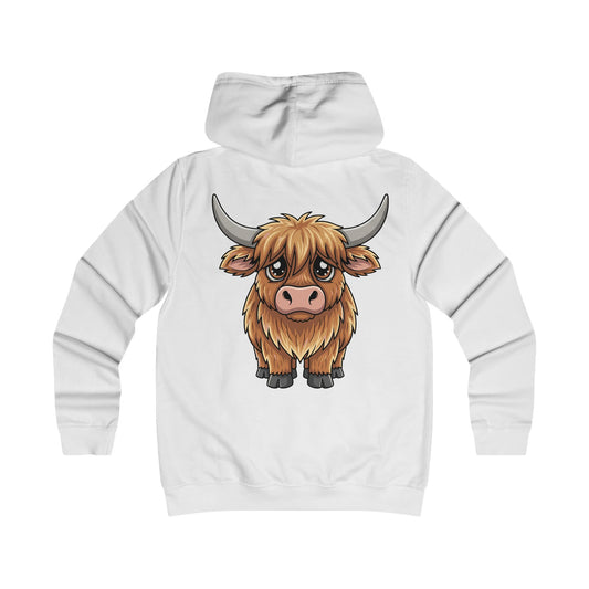 Not Today Heifer Hoodie — Cute Highland Cow Graphic Pullover