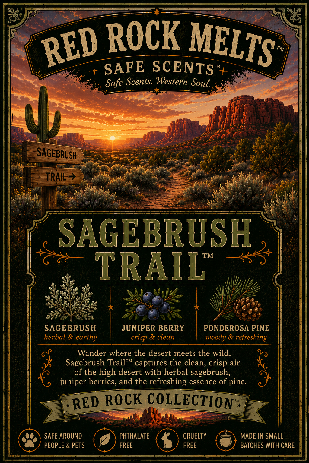 Sagebrush Trail™ | Sagebrush, Juniper Berry & Pine Squeezable Wax Melt