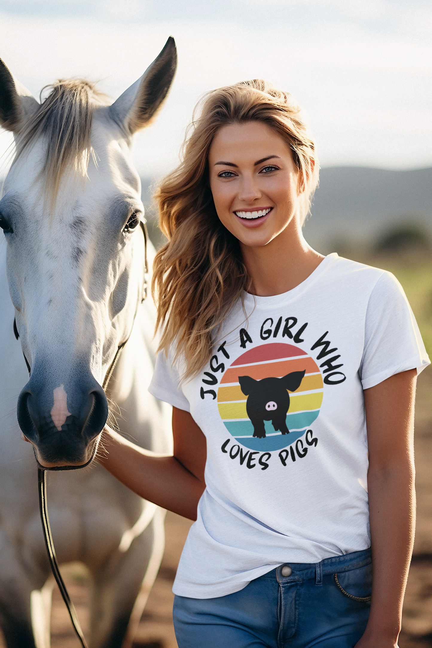 Just a girl that loves pigs T-shirt or Hoodie