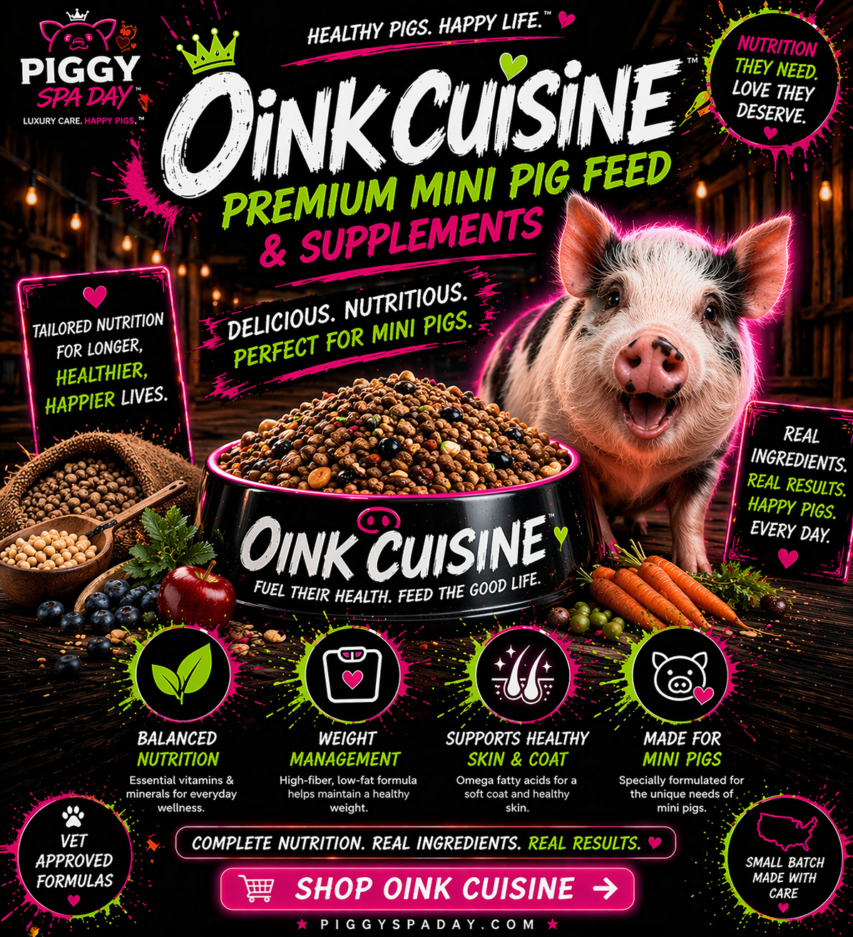 Oink Cuisine Mini Pig Supplements