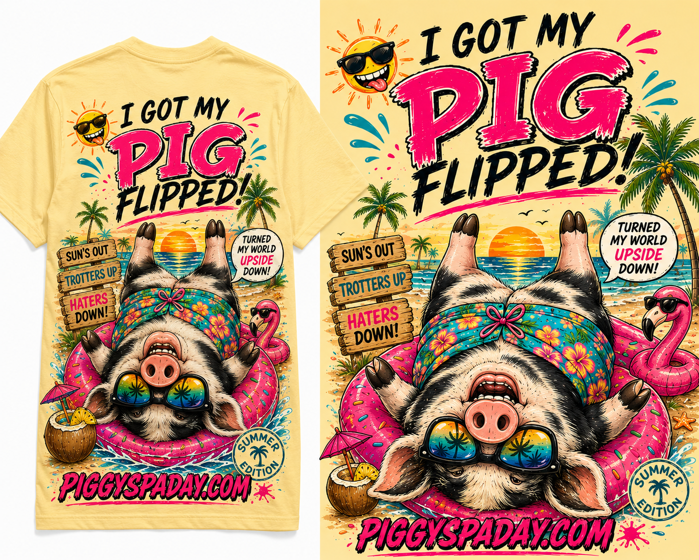 Summer edition “I got my logged flipped” tshirt