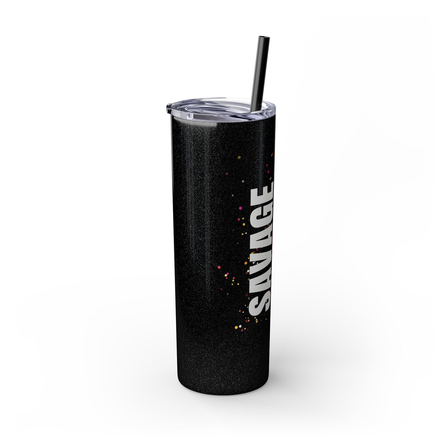 Savage Pig Skinny Tumbler with Straw, 20oz