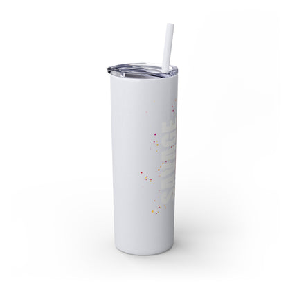 Savage Pig Skinny Tumbler with Straw, 20oz