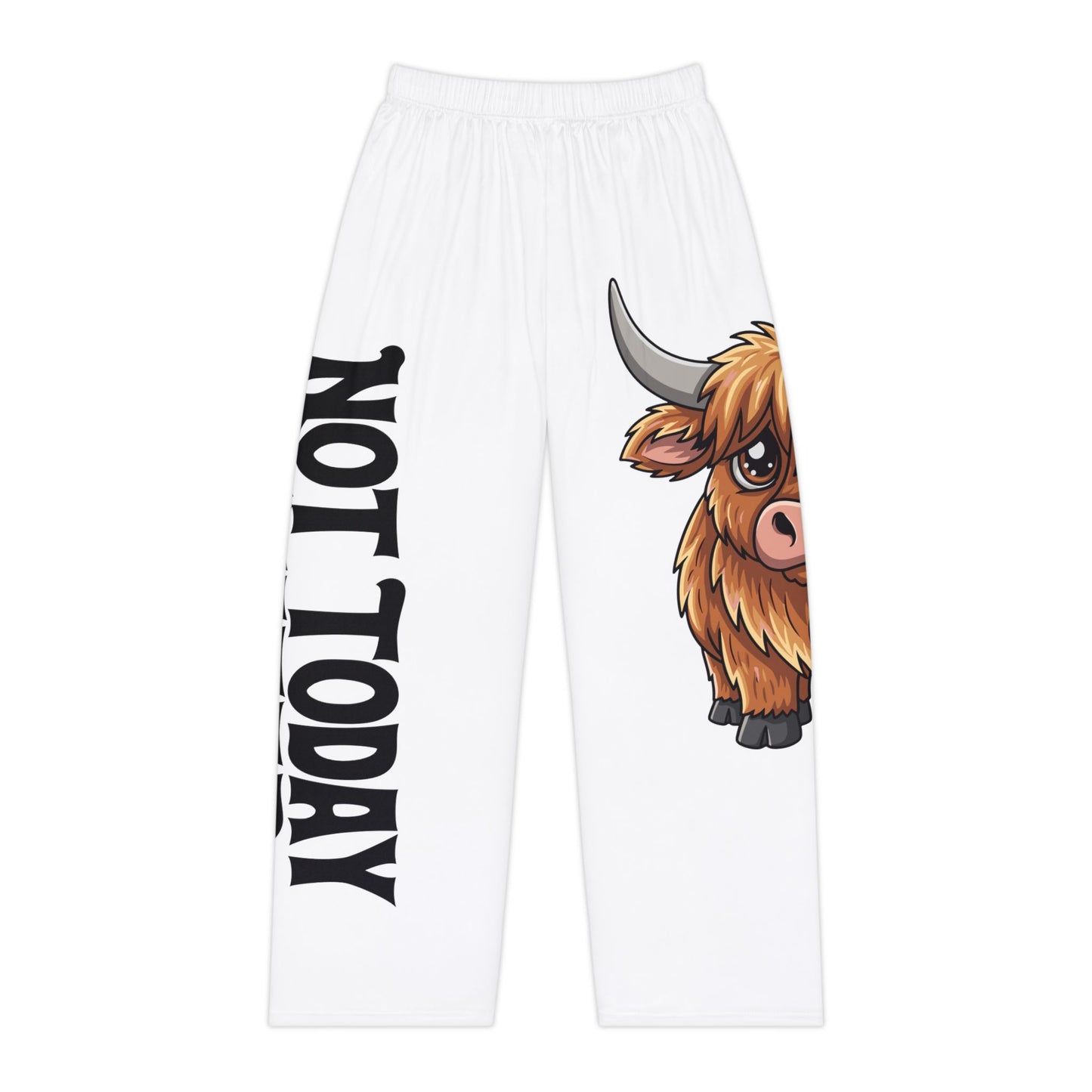 Heifer Pajama Pants — Cute Highland Cow Women's Sleepwear with “Not Today” Text