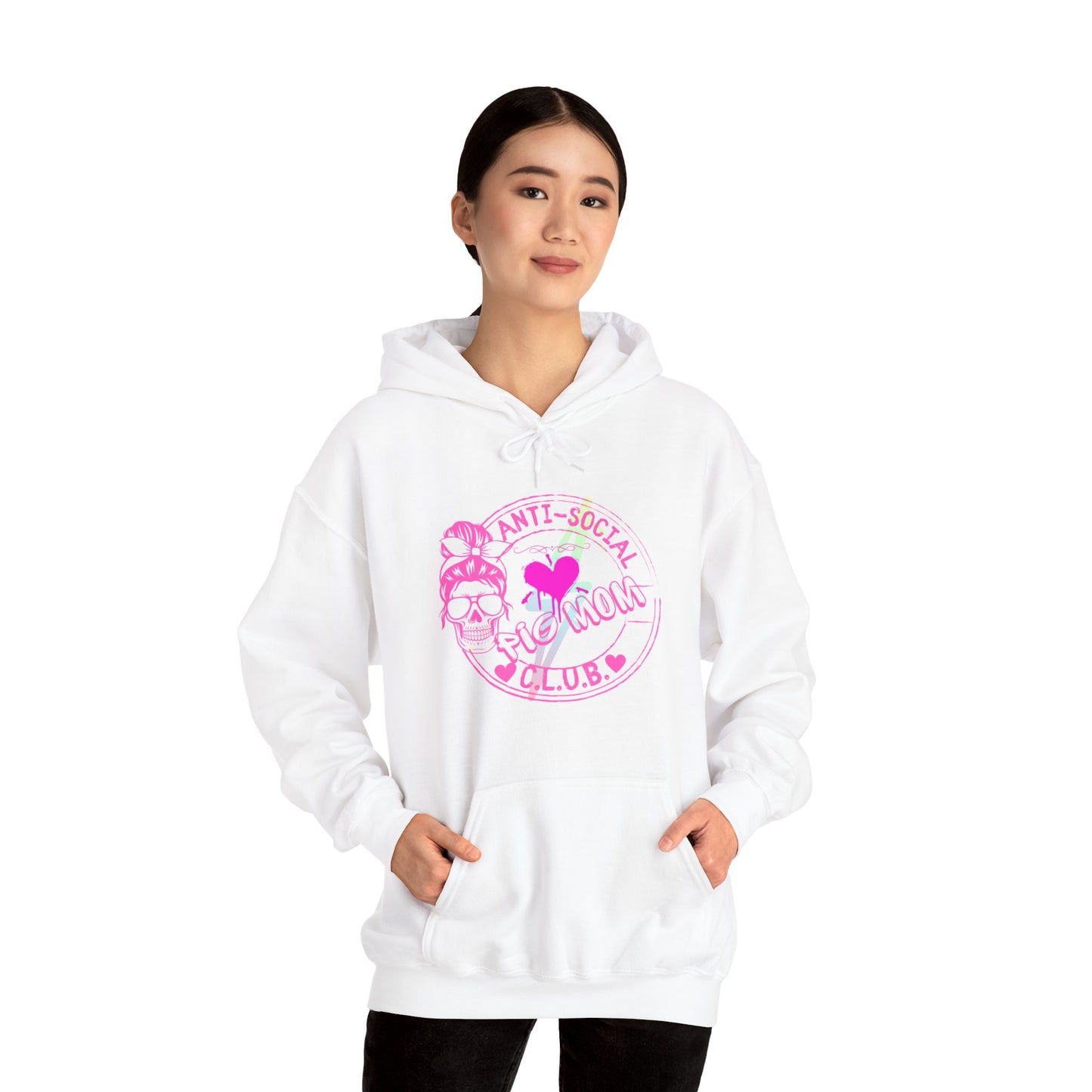 Anti-Social Pig Mom Club Hooded Sweatshirt