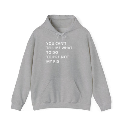 YOU CAN'T TELL ME WHAT TO DO HOODIE