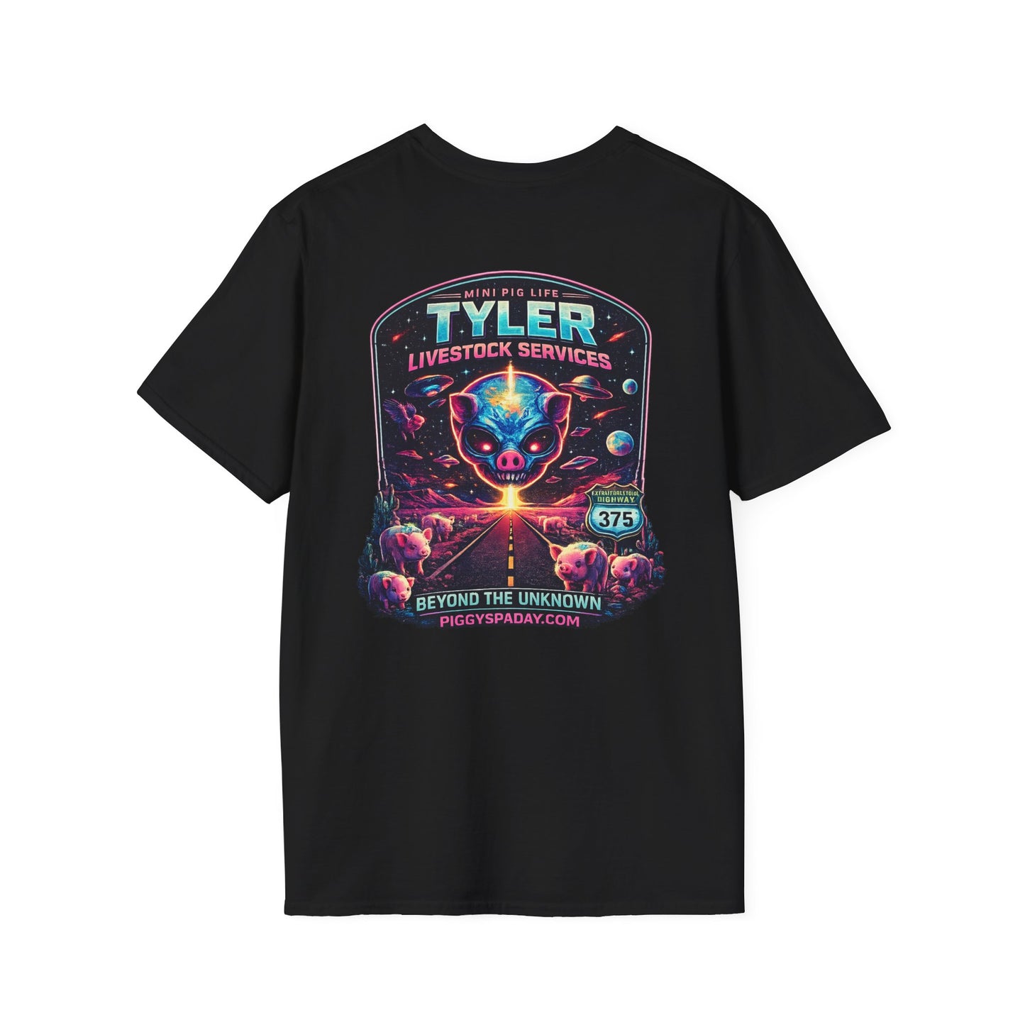 Tyler Livestock Services Sci‑Fi Pig Graphic T-Shirt