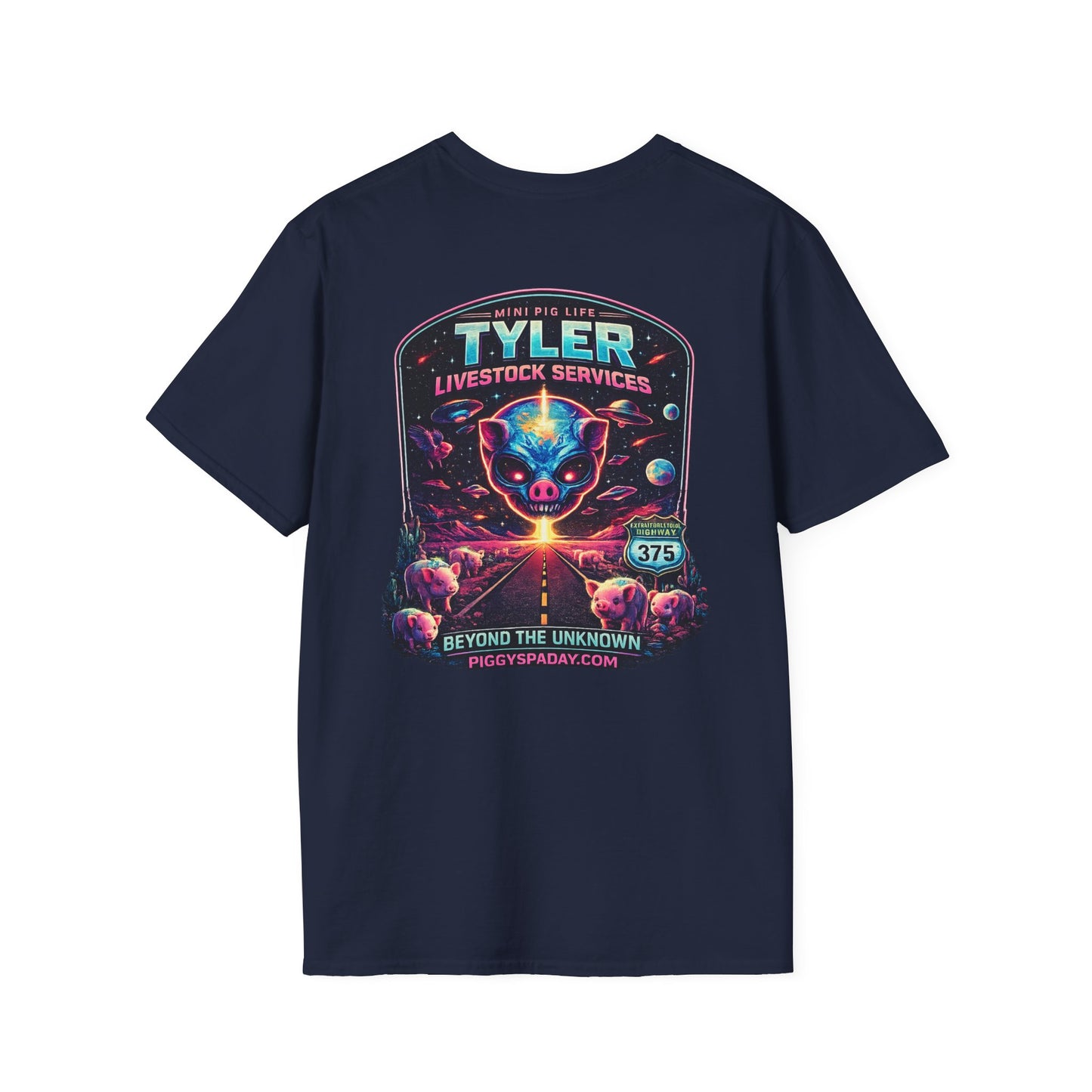 Tyler Livestock Services Sci‑Fi Pig Graphic T-Shirt