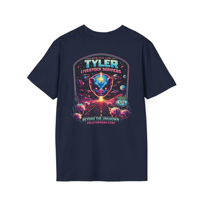 Tyler Livestock Services Sci‑Fi Pig Graphic T-Shirt