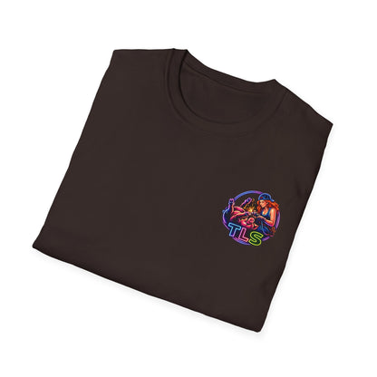 TLS Neon Girl T-Shirt — Neon Retro Gaming Crew Tee