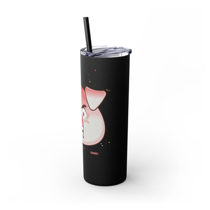 Savage Pig Skinny Tumbler with Straw, 20oz