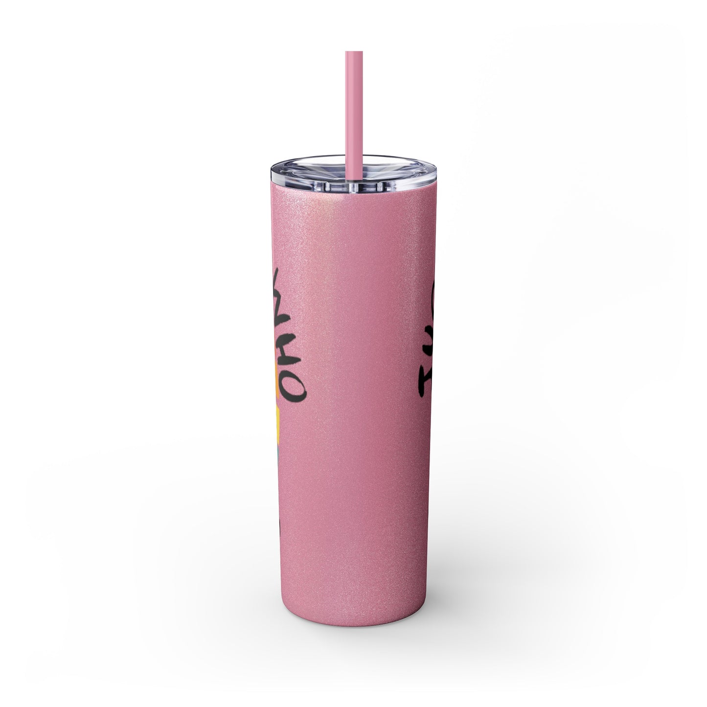 Just a Girl who loves Pigs! Skinny Tumbler with Straw, 20oz