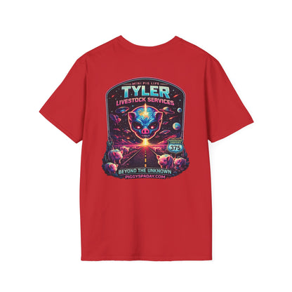 Tyler Livestock Services Sci‑Fi Pig Graphic T-Shirt