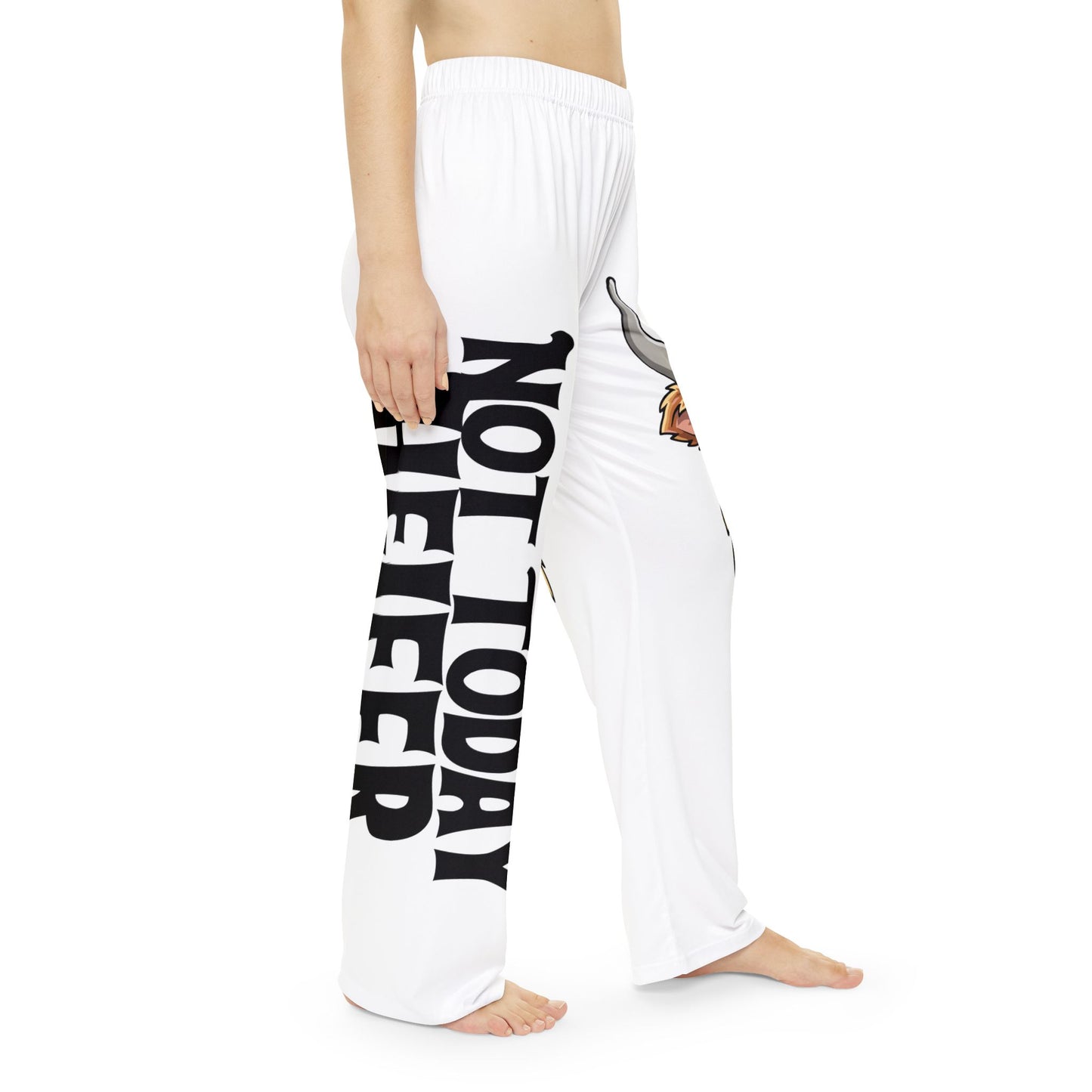 Heifer Pajama Pants — Cute Highland Cow Women's Sleepwear with “Not Today” Text