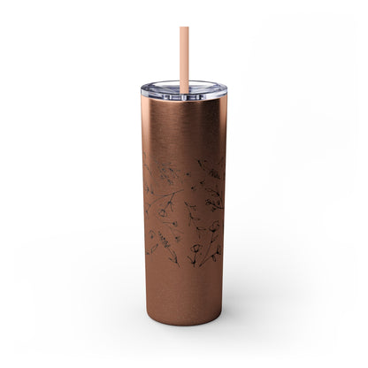 Cool Mini Pig Skinny Tumbler with Straw, 20oz