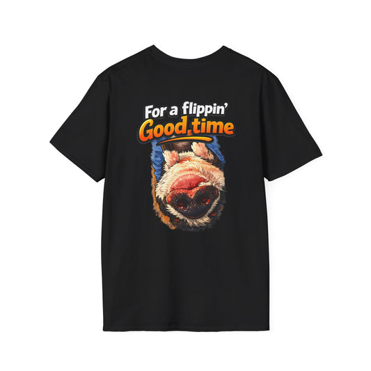 T-Shirt — "For a Flippin' Good Time" Sloth Graphic Tee