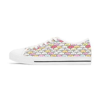Colorful Cartoon Pig Low Top Sneakers for Women