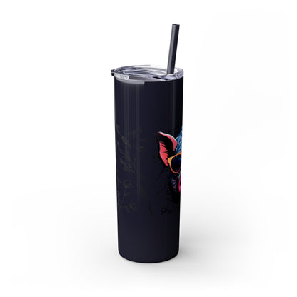 Cool Mini Pig Skinny Tumbler with Straw, 20oz