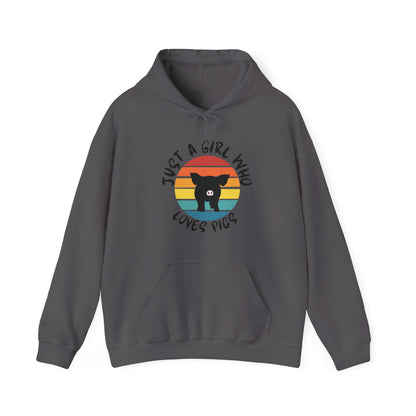 Just A Girl That Loves Pigs Unisex Heavy Blend™ Hooded Sweatshirt