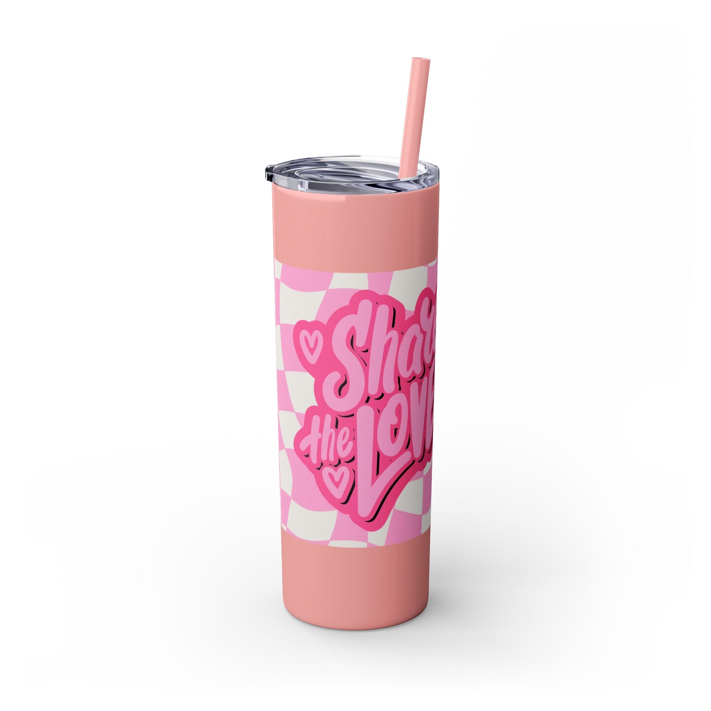 Share the Love Mini Pig Skinny Tumbler with Straw, 20oz