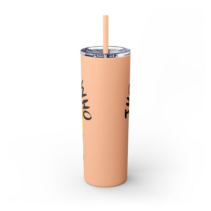 Just a Girl who loves Pigs! Skinny Tumbler with Straw, 20oz