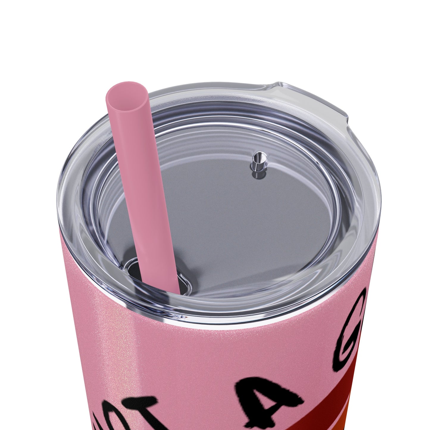 Just a Girl who loves Pigs! Skinny Tumbler with Straw, 20oz