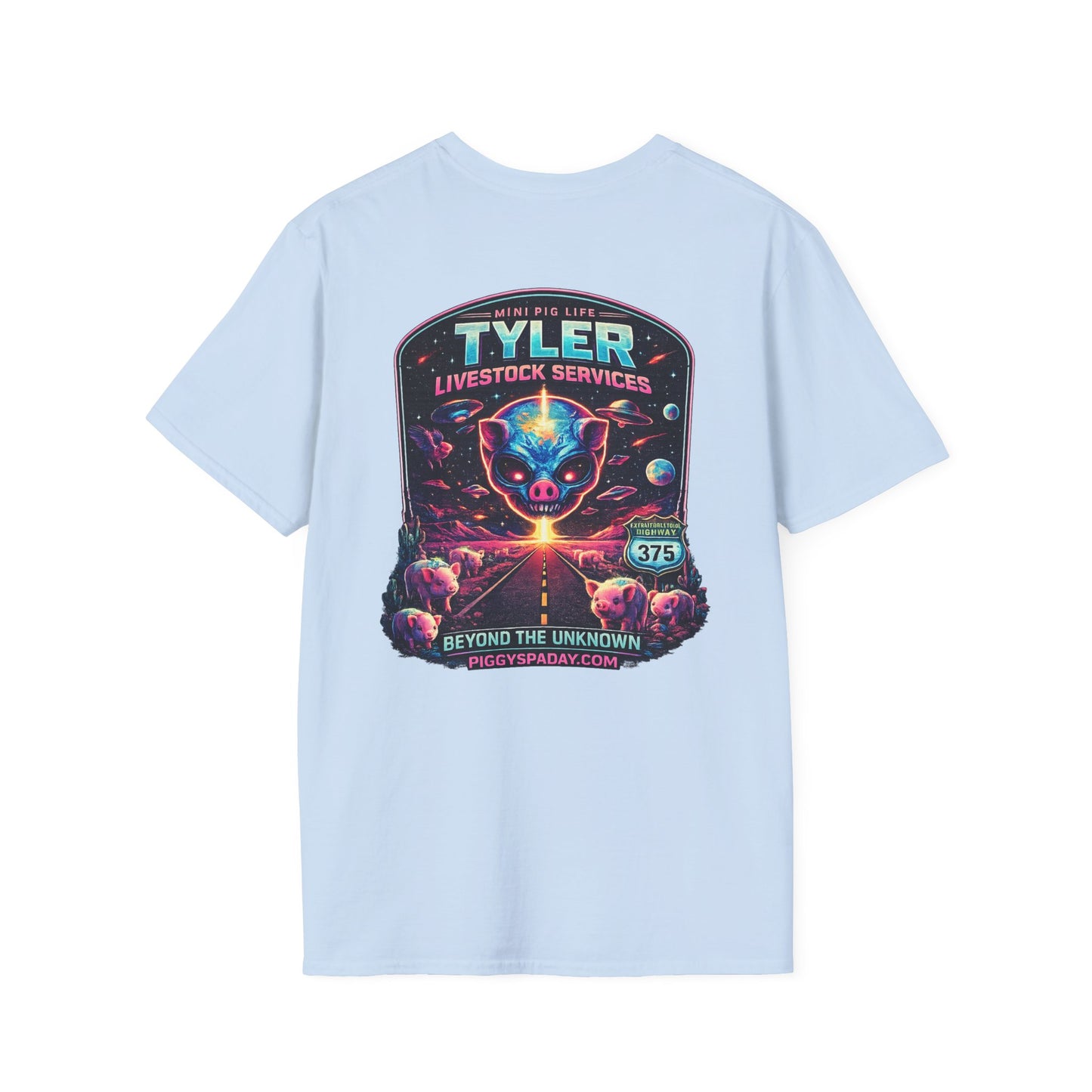 Tyler Livestock Services Sci‑Fi Pig Graphic T-Shirt