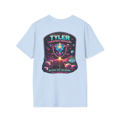 Tyler Livestock Services Sci‑Fi Pig Graphic T-Shirt