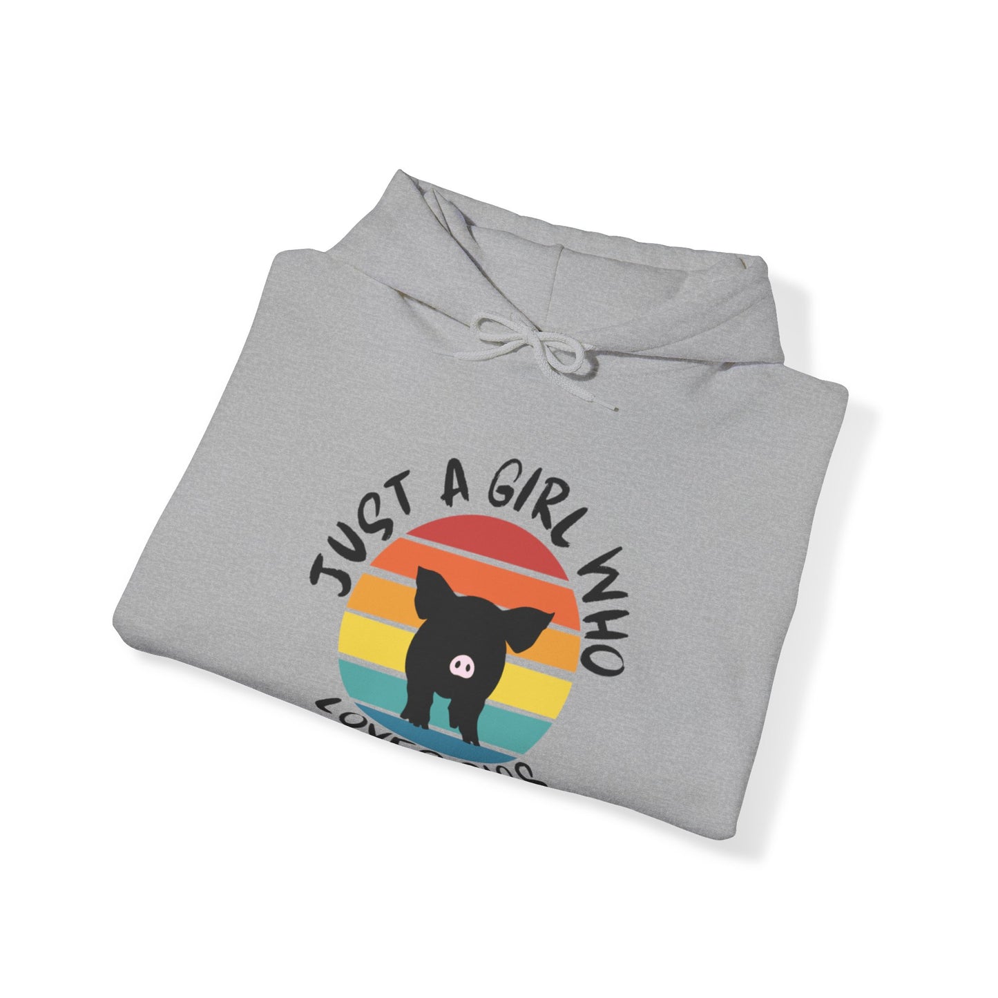 Just A Girl That Loves Pigs Unisex Heavy Blend™ Hooded Sweatshirt