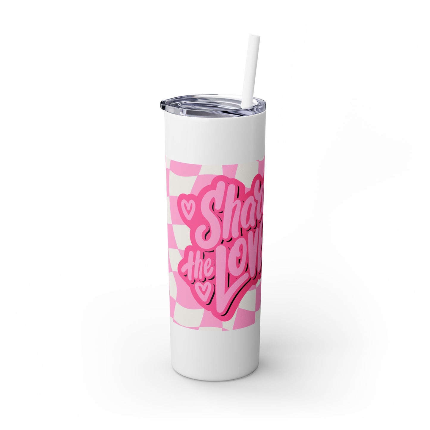 Share the Love Mini Pig Skinny Tumbler with Straw, 20oz