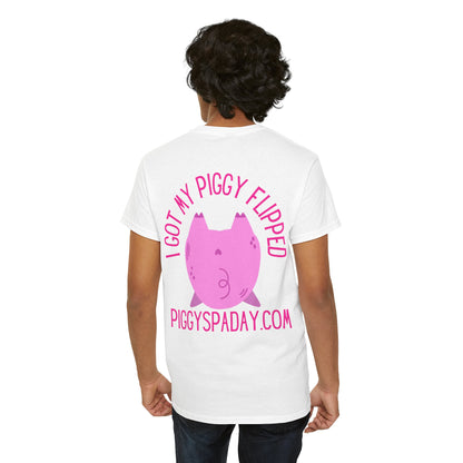 I got my piggy flipped! Unisex Heavy Cotton Tee