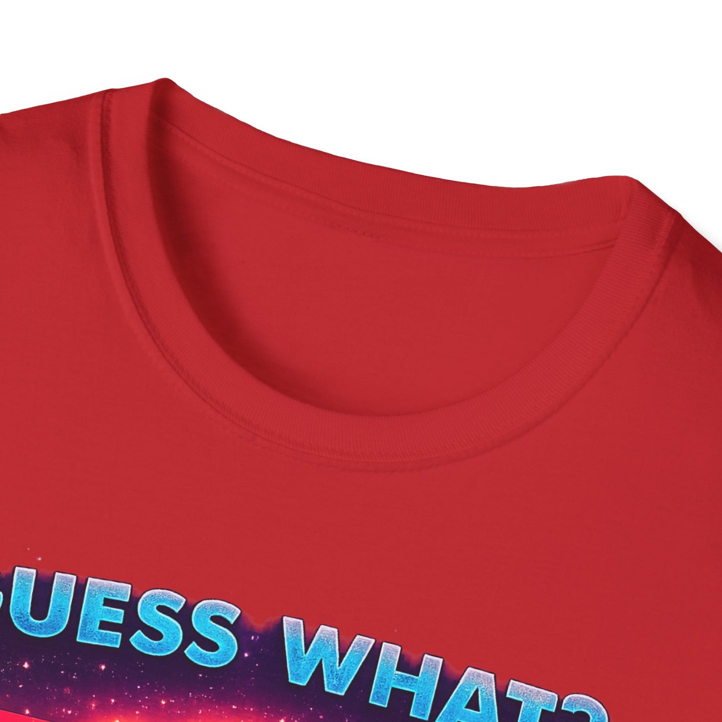 T-Shirt — "Guess What? Mini Pig Butt" Retro Neon Graphic Tee