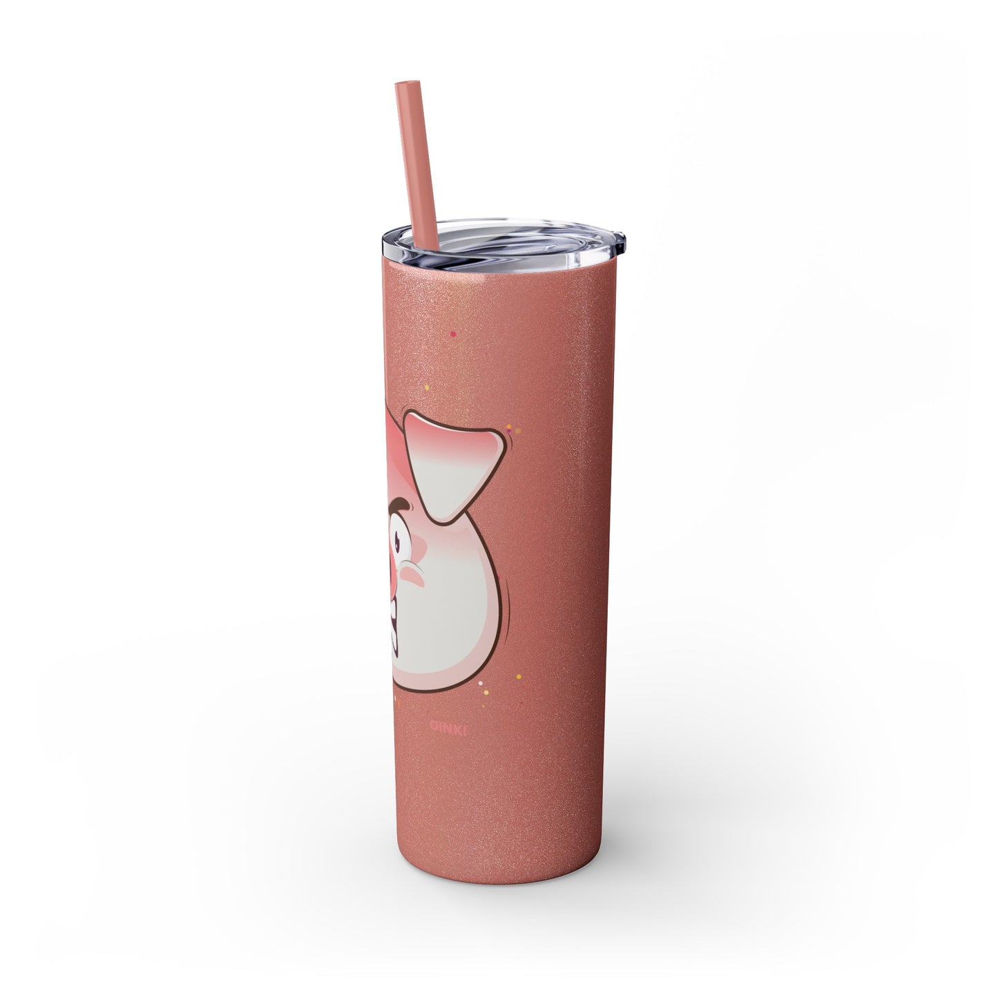 Savage Pig Skinny Tumbler with Straw, 20oz