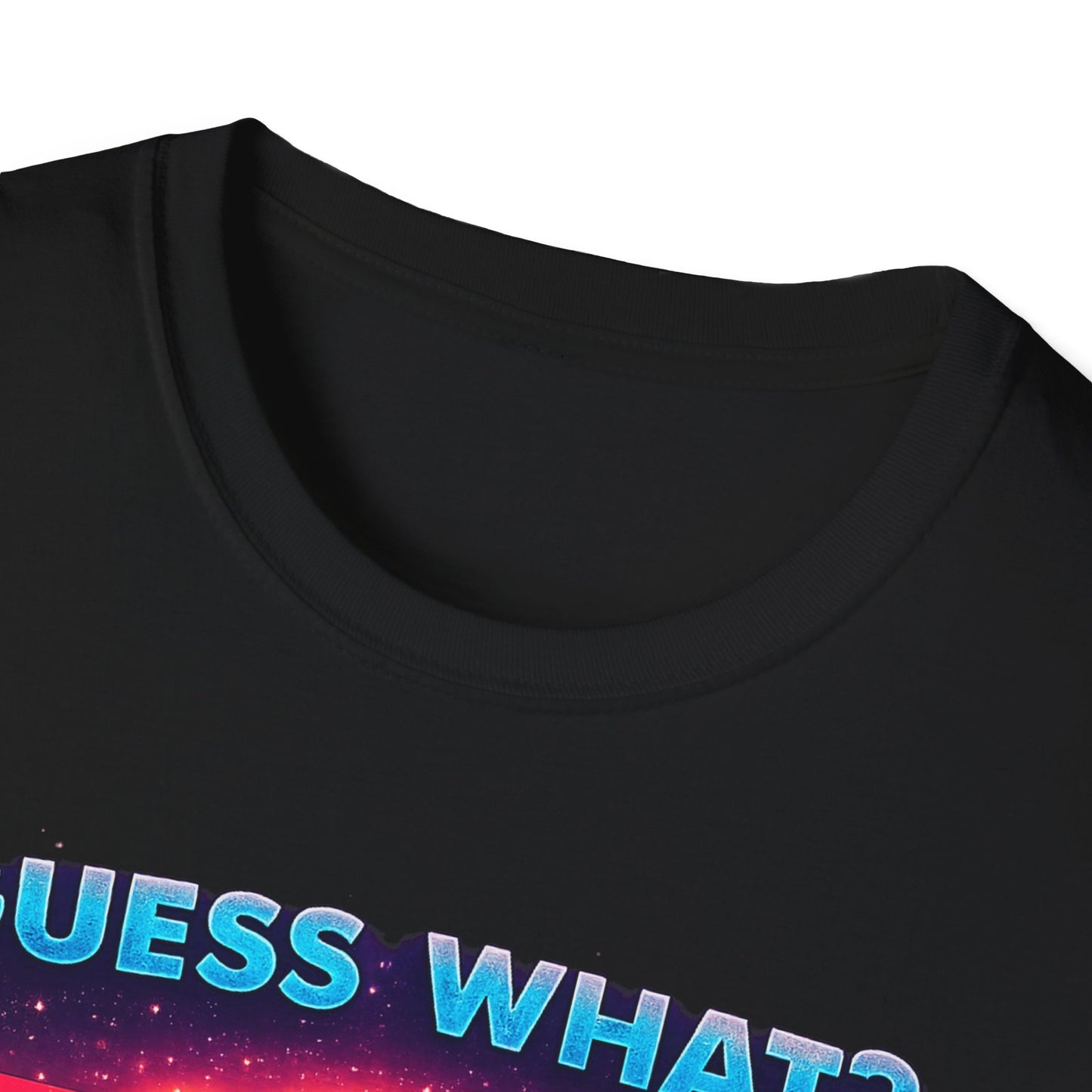 T-Shirt — "Guess What? Mini Pig Butt" Retro Neon Graphic Tee