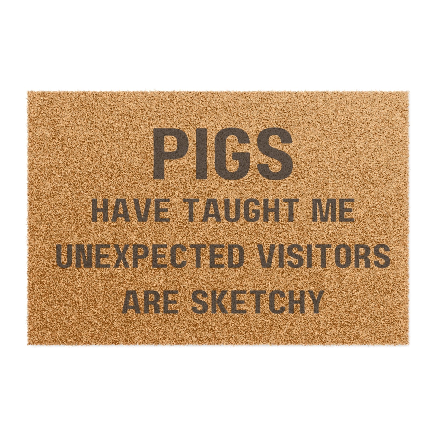 Pigs have taught me Doormat