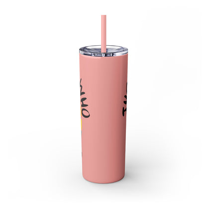 Just a Girl who loves Pigs! Skinny Tumbler with Straw, 20oz