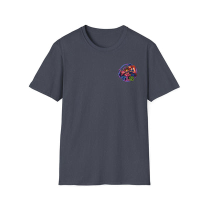TLS Neon Girl T-Shirt — Neon Retro Gaming Crew Tee