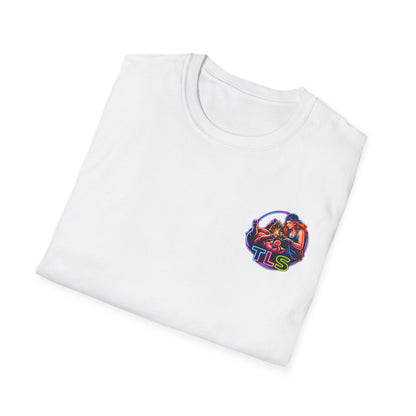 TLS Neon Girl T-Shirt — Neon Retro Gaming Crew Tee