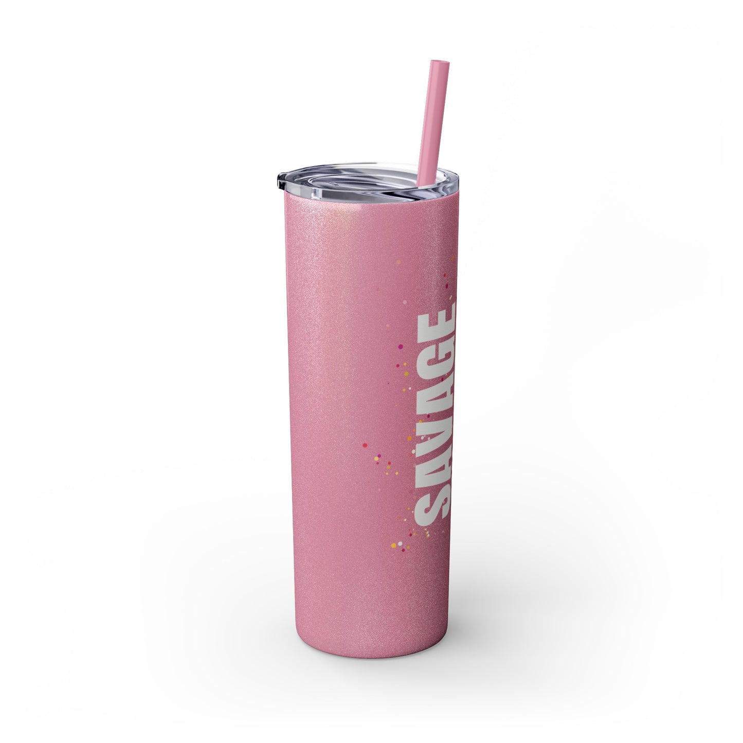 Savage Pig Skinny Tumbler with Straw, 20oz