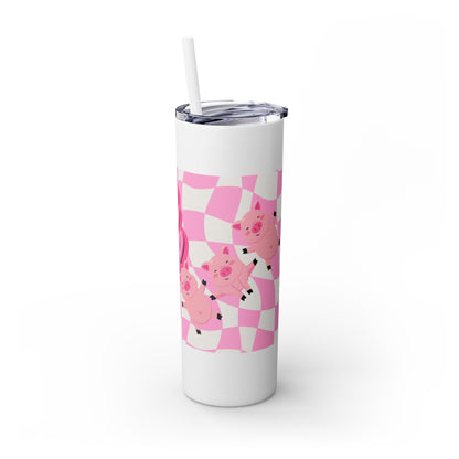 Share the Love Mini Pig Skinny Tumbler with Straw, 20oz