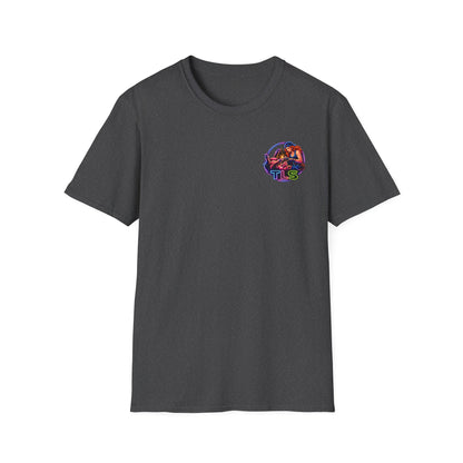 TLS Neon Girl T-Shirt — Neon Retro Gaming Crew Tee