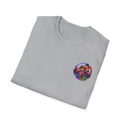 TLS Neon Girl T-Shirt — Neon Retro Gaming Crew Tee
