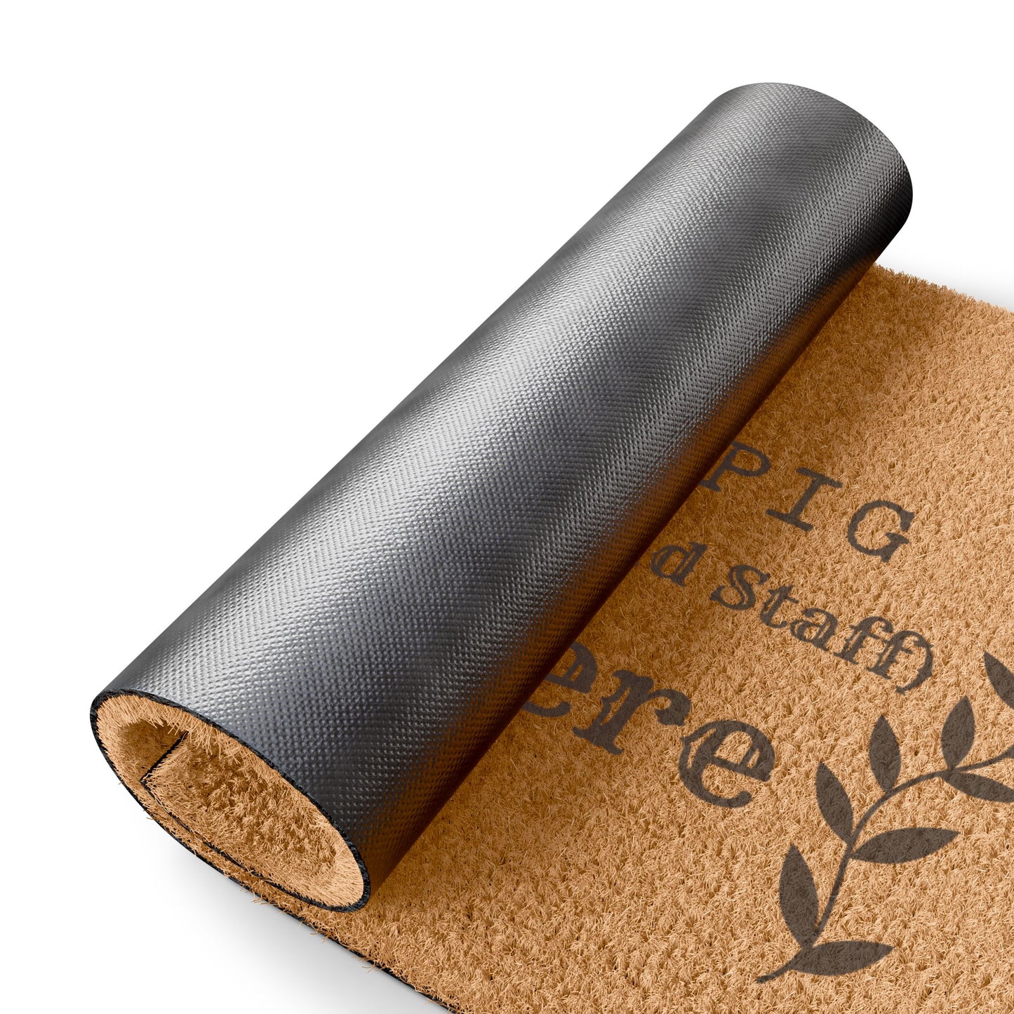 Spoiled Pig Lives Here Doormat – Funny Farmhouse Welcome Mat for Pig Owners