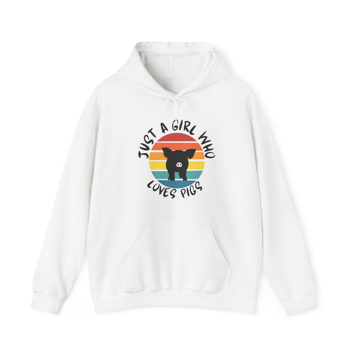 Just A Girl That Loves Pigs Unisex Heavy Blend™ Hooded Sweatshirt