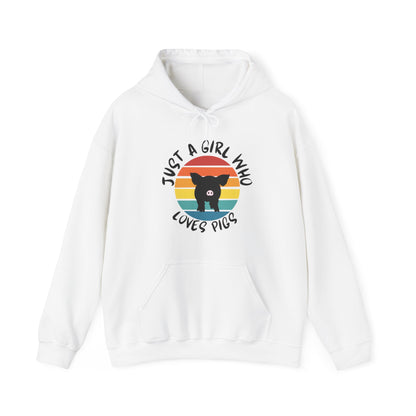 Just A Girl That Loves Pigs Unisex Heavy Blend™ Hooded Sweatshirt