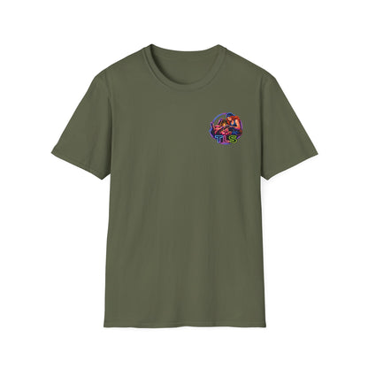 TLS Neon Girl T-Shirt — Neon Retro Gaming Crew Tee