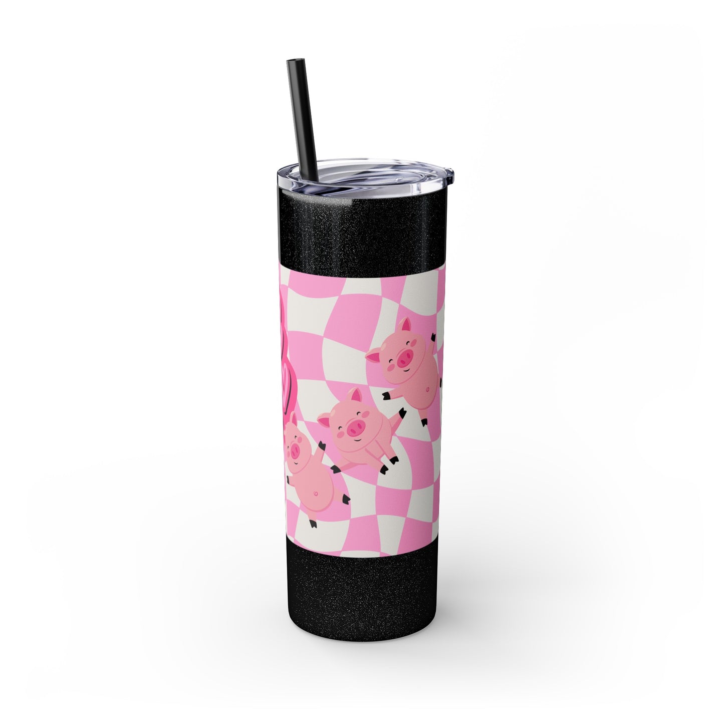 Share the Love Mini Pig Skinny Tumbler with Straw, 20oz