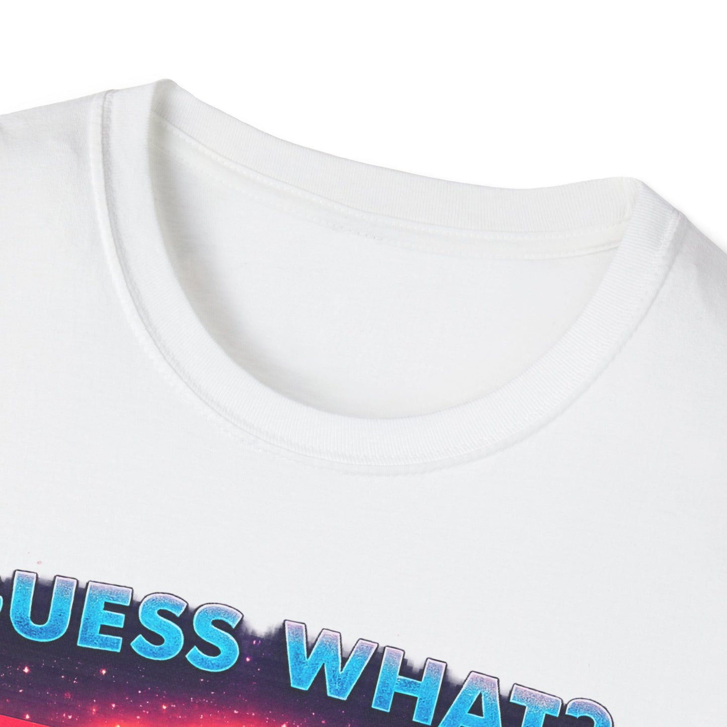 T-Shirt — "Guess What? Mini Pig Butt" Retro Neon Graphic Tee