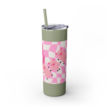 Share the Love Mini Pig Skinny Tumbler with Straw, 20oz